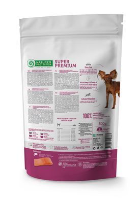 Nature&rsquo;s Protection Mini Extra Salmon Adult Small Breeds - корм з лососем для собак малих порід 500 г