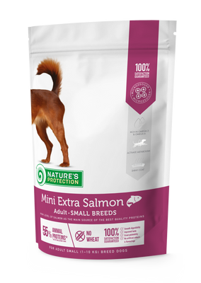 Nature’s Protection Mini Extra Salmon Adult Small Breeds - корм з лососем для собак малих порід 500 г