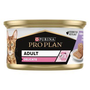 Pro Plan Delicate Adult - Вологий корм для котів з індичкою 85 г