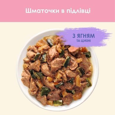 Cat Chow Kitten Кусочки в желе ягненок и цукини для котят 85 г