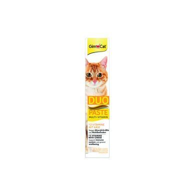 GimCat DUO PASTE Multi-vitamin 12 vitamins with cheese Паста для кошек всех пород 12 витаминов и сыр 50г