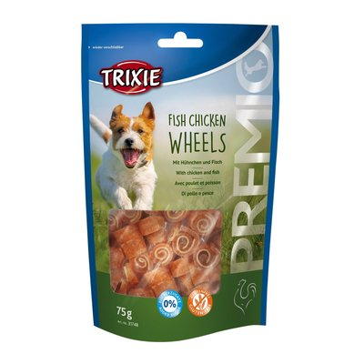 Ласощі для собак Trixie PREMIO Fish Chicken Wheels 75 г (курка і риба)