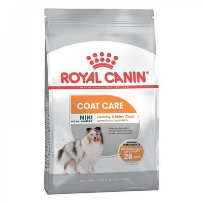 Сухой корм Royal Canin Mini Coat Care для собак мелких пород с тусклой и сухой шерстью, 3 кг