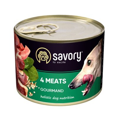 Savory корм для дорослих собак 200г (м'ясне асорті)