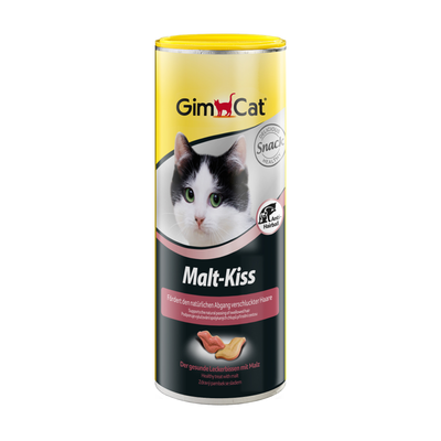 GimCat Malt-Kiss (Поцілуночки Мальт-Кіс) вітаміни для кішок для виведення шерсті, 600 табл.