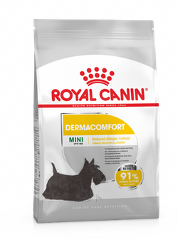 Royal Canin (Роял Канин) MINI DERMACOMFORT Cухой корм для собак мелких пород с чувствительной кожей, склонной к раздражению 3 кг