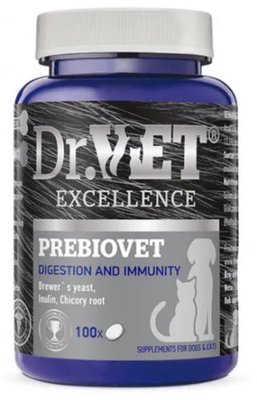 Dr.Vet Prebiovet Витаминно-минеральная добавка для собак и кошек 100 таблеток