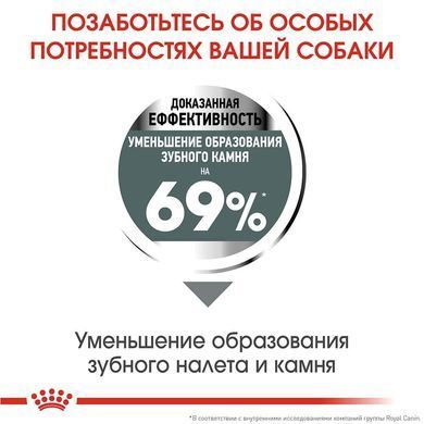 Сухой корм Royal Canin Mini Dental Care для уменьшения образования зубного камня у собак мелких пород, 1 кг.