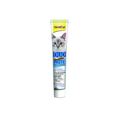 GimCat DUO PASTE Multi-vitamin 12 vitamins with tuna Паста для кошек всех пород 12 витаминов и тунец 50г