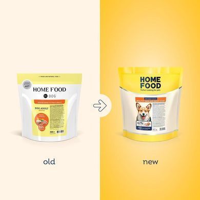 Home Food Повнораціонний сухий корм для дорослих собак середніх порід &laquo;Індичка з Лососем&raquo; 300 г