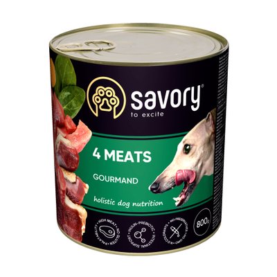 Savory корм для дорослих собак 400г (м'ясне асорті)
