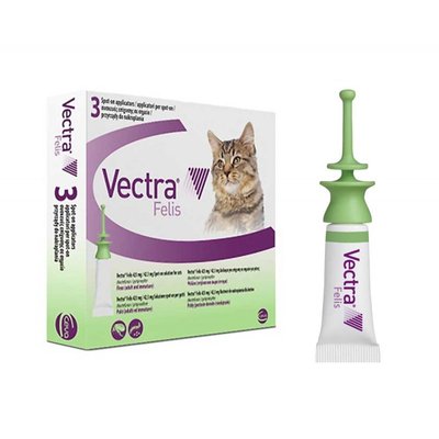 Vectra FELIS (Вектра Фелис) капли от блох и клещей для котов, упаковка