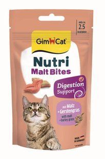 GimCat Nutri Malt Bites Вітаміни для котів таблетки для виведення шерсті 40 г