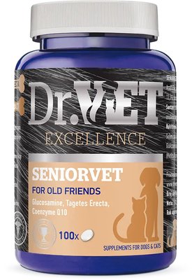 Dr.Vet Seniorvet Витаминно-минеральная добавка для собак и кошек 100 таблеток