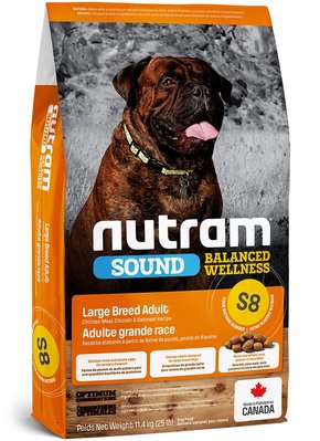 NUTRAM Sound Balanced Wellness Large Breed Adult Dog холистик корм для соб больший пород 11,4 кг