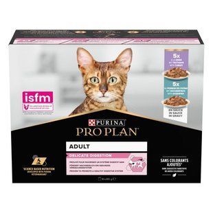 ProPlan Delicate Nutrisavour - Набір вологого корму для дорослих котів із чутливим травленням