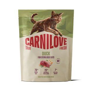 Carnilove True Fresh Duck Sterilised корм для стерилізованих котів качка 400 г
