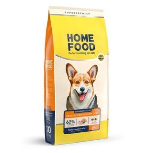 Home Food Повнораціонний сухий корм для дорослих собак середніх порід &laquo;Індичка з Лососем&raquo; 10 кг