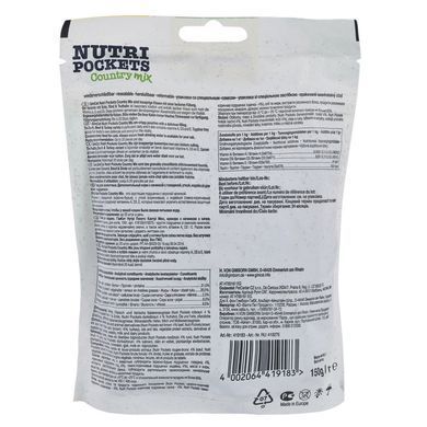 GimCat Nutri Pockets лакомство витаминное Кантри микс для кошек с уткой говядиной и индейкой 150 г