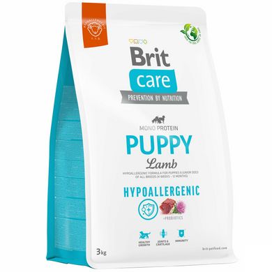 Brit Care Dog Hypoallergenic Puppy - Сухий корм для цуценят всіх порід 3 кг (ягня)