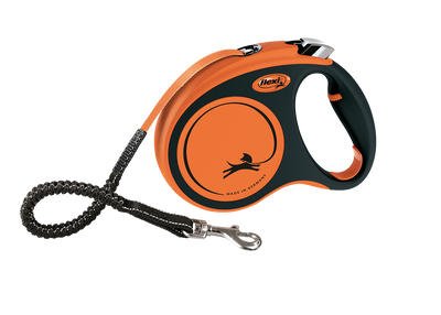 Flexi Поводок-рулетка Xtreme лента M (5 м; до 35 кг) (оранжевий)