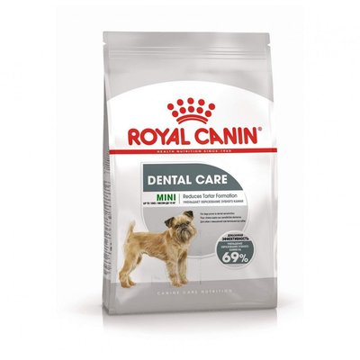 Сухой корм Royal Canin Mini Dental Care для уменьшения образования зубного камня у собак мелких пород, 3 кг.