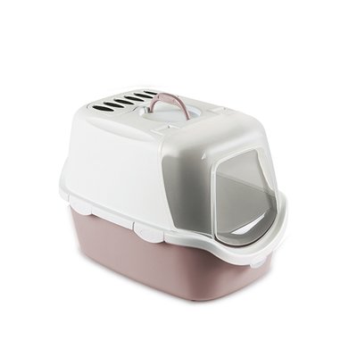 StefanPlast Туалет Cathy Easy Clean для кошек с фильтром нежно розовый 56*40*40 см