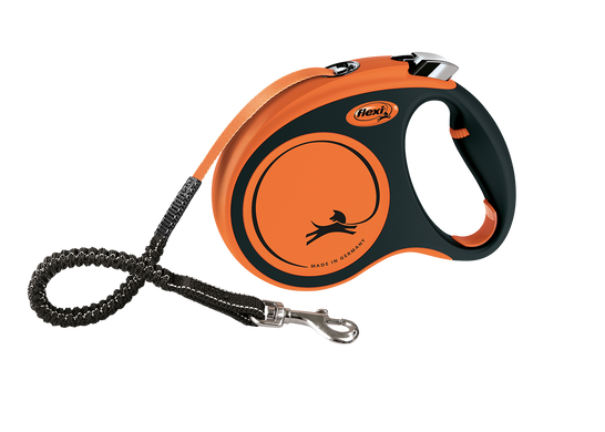 Flexi Поводок-рулетка Xtreme лента M (5 м; до 35 кг) (оранжевий)