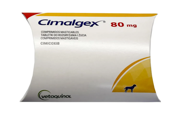 Сімалджекс 80 мг (Cimalgex) протизапальний препарат для собак - Vetoquinol, 16 таблеток
