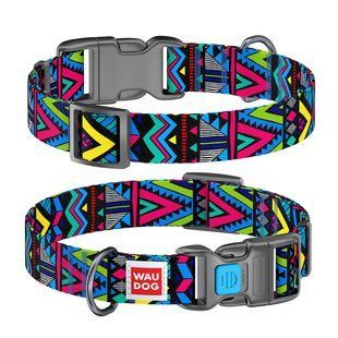 Collar Ошейник WAUDOG Nylon с рисунком "Инди"