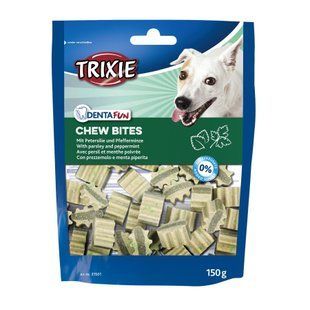 Лакомство для собак Trixie Denta Fun Chew Bites 150 г (петрушка и мята)