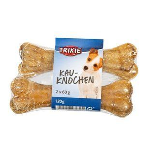 Лакомство для собак Trixie Кость прессованная с пенисом 12 см, 120 г / 2 шт