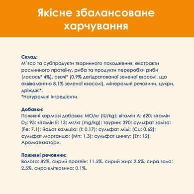 Cat Chow Adult Кусочки в желе с лососем и зеленой фасолью 85 г