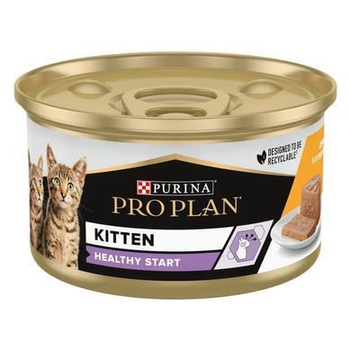 Pro Plan Kitten Healthy Start Chicken - Вологий корм для кошенят з куркою 85 г