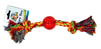 Іграшка для собак CROCI канат грейфер з м'ячиком 30,5 см, d = 4 см