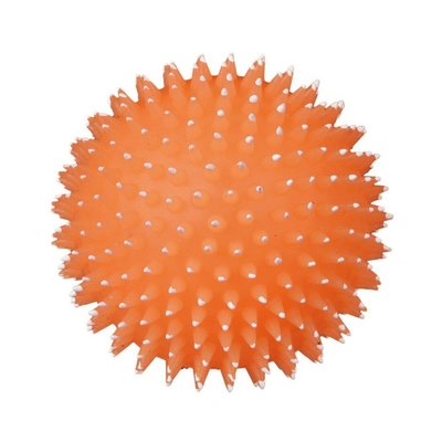 Іграшка для собак Trixie М'яч фосфоресцентний, голчастий з пискавкою d=10 см (вініл, кольори в асортименті)
