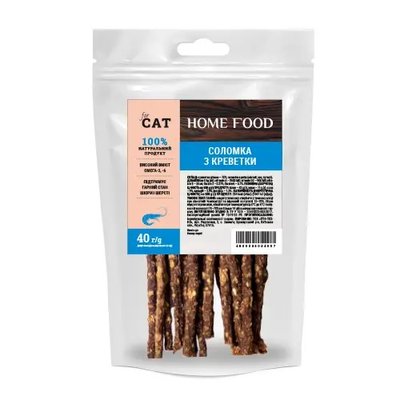 Home Food Лакомство для кошек Соломка из креветки 40 г
