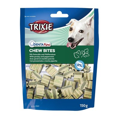 Ласощі для собак Trixie Denta Fun Chew Bites 150 г (петрушка і м'ята)