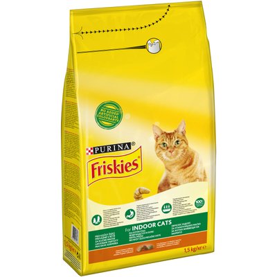 Friskies Indoor - Сухой корм для для домашних кошек 1,5 кг
