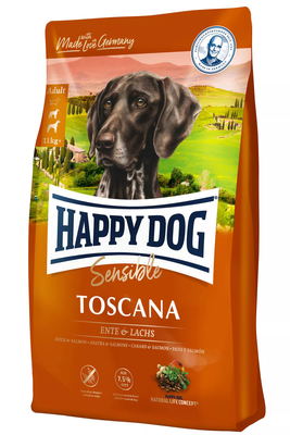 Happy Dog (Хэппи Дог) Supreme Sensible - Toscana Сухой корм c пониженным содержанием жира для собак средних и крупных пород с чувствительным пищеварением и склонных к аллергии 4 кг