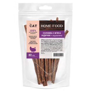 Home Food Лакомство для кошек Соломка из мяса индейки + клюква 40 г