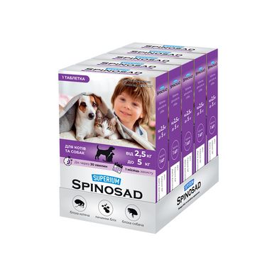 Superium Спиносад таблетка для кошек и собак от 2,5 до 5 кг