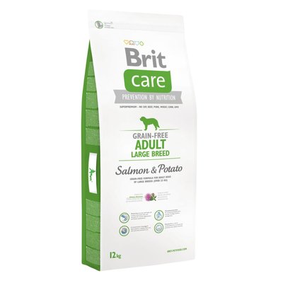 Brit Care GF Adult Large Breed Salmon & Potato - Сухой корм для взрослых собак крупных пород (весом от 25 до 45 кг) 12 кг (лосось)