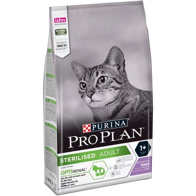 ProPlan Cat Sterilised Adult - Сухой корм для стерилизованных кошек и кастрированных котов с индейкой 1,5 кг