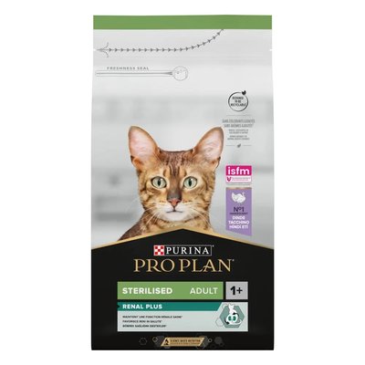 ProPlan Cat Sterilised Adult - Сухой корм для стерилизованных кошек и кастрированных котов с индейкой 1,5 кг