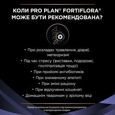 ProPlan Fortiflora - Пробіотик для котів підтримка мікрофлори шлунково-кишкового тракту 1 г