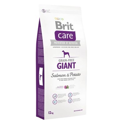 Brit Care GF Giant Salmon & Potato - Сухой корм для взрослых собак гигантских пород (весом от 45 кг) 12 кг (лосось)