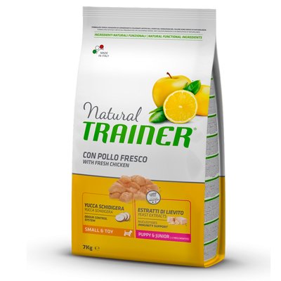 Trainer Dog Natural Puppy&Junior Mini Трейнер сухой корм для щенков мелких пород в возрасте от 1 до 10 месяцев, 7 кг.