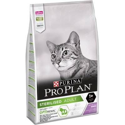 ProPlan Cat Sterilised Adult - Сухой корм для стерилизованных кошек и кастрированных котов с индейкой 10 кг