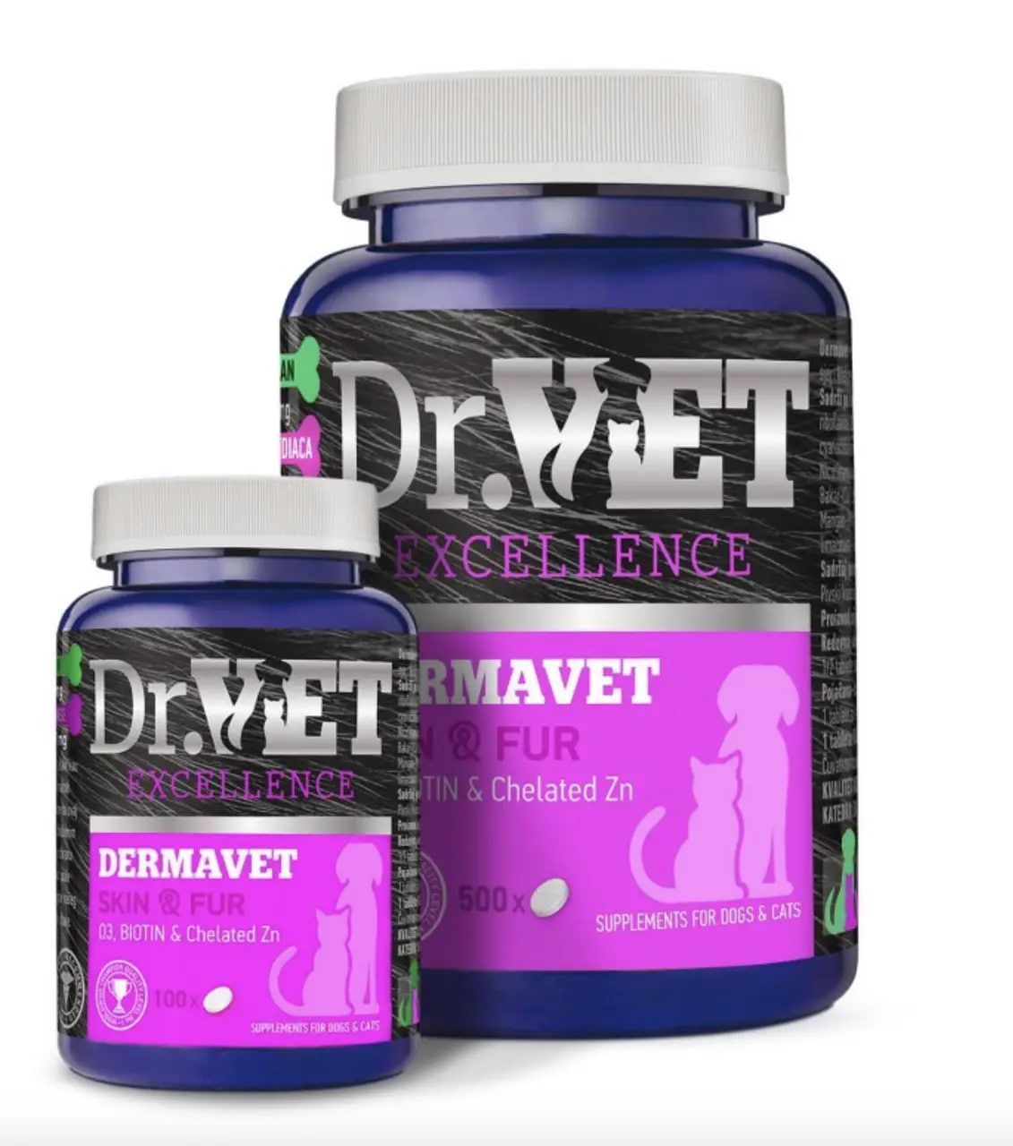 Dr.Vet Dermavet Вітамінно-мінеральна добавка для собак і котів 100